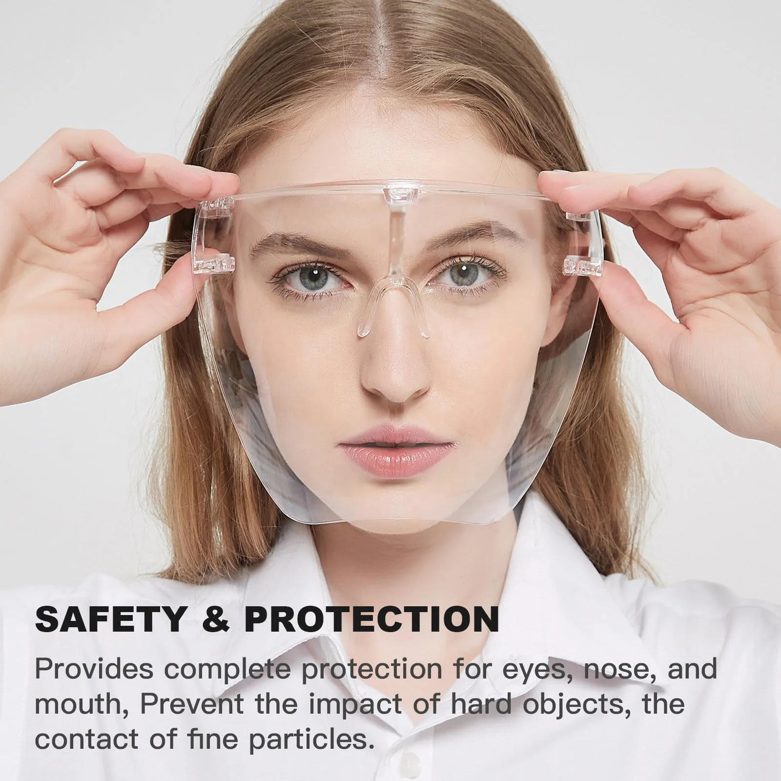 1701 Multipurpose Clear Face Shield Anti-fog Anti-Scratch Protective Fashion Wear for Men