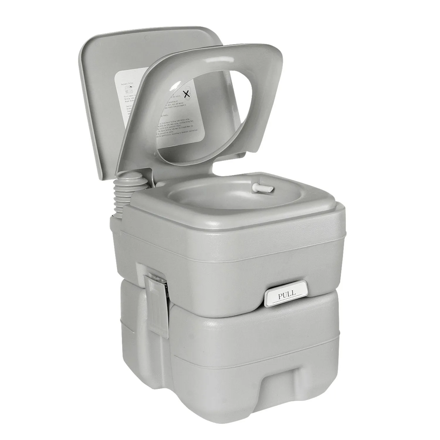 20L Press Flush Camping Toilet, Durable PE ABS - Wallaroo