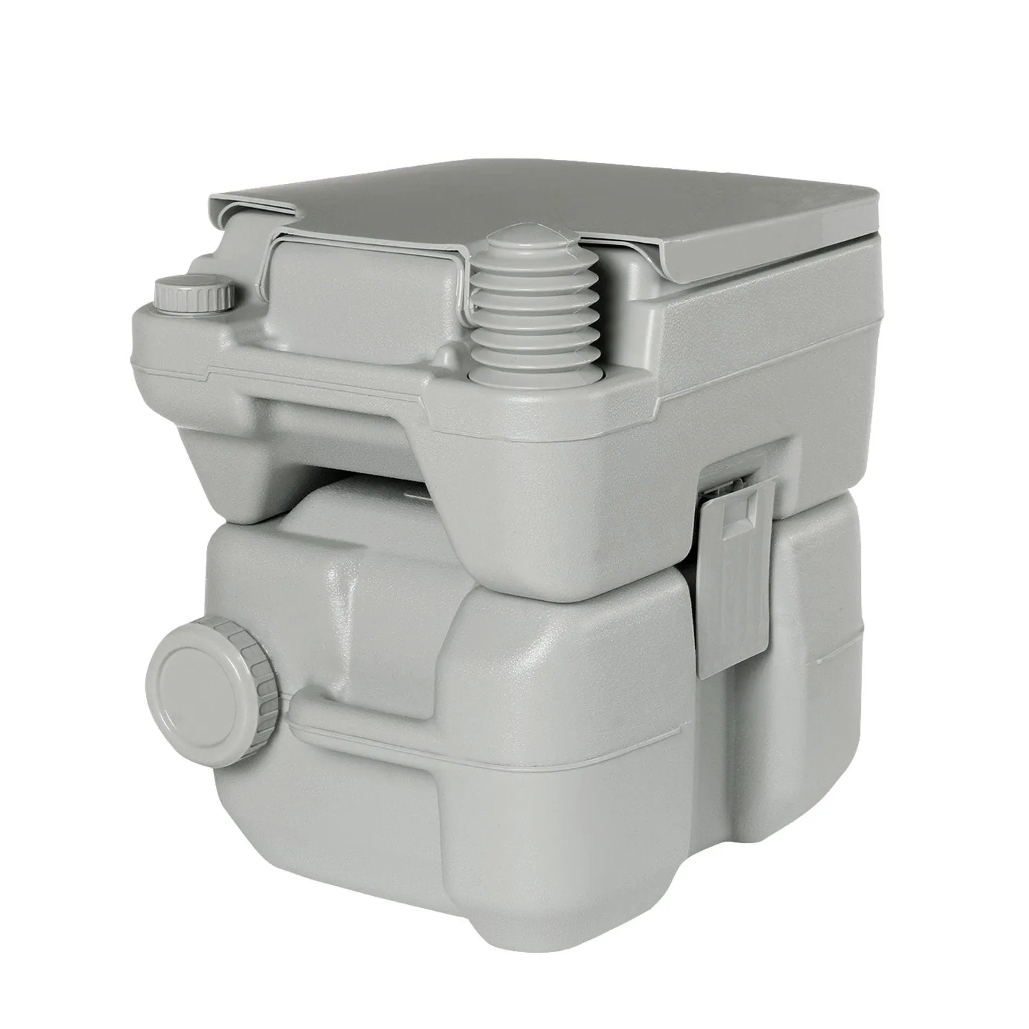 20L Press Flush Camping Toilet, Durable PE ABS - Wallaroo