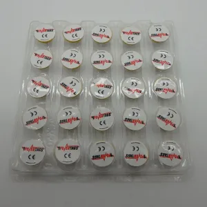 25 Pack of EM3 FEVERTAGS CR2032 Batteries CR2032-VFY2