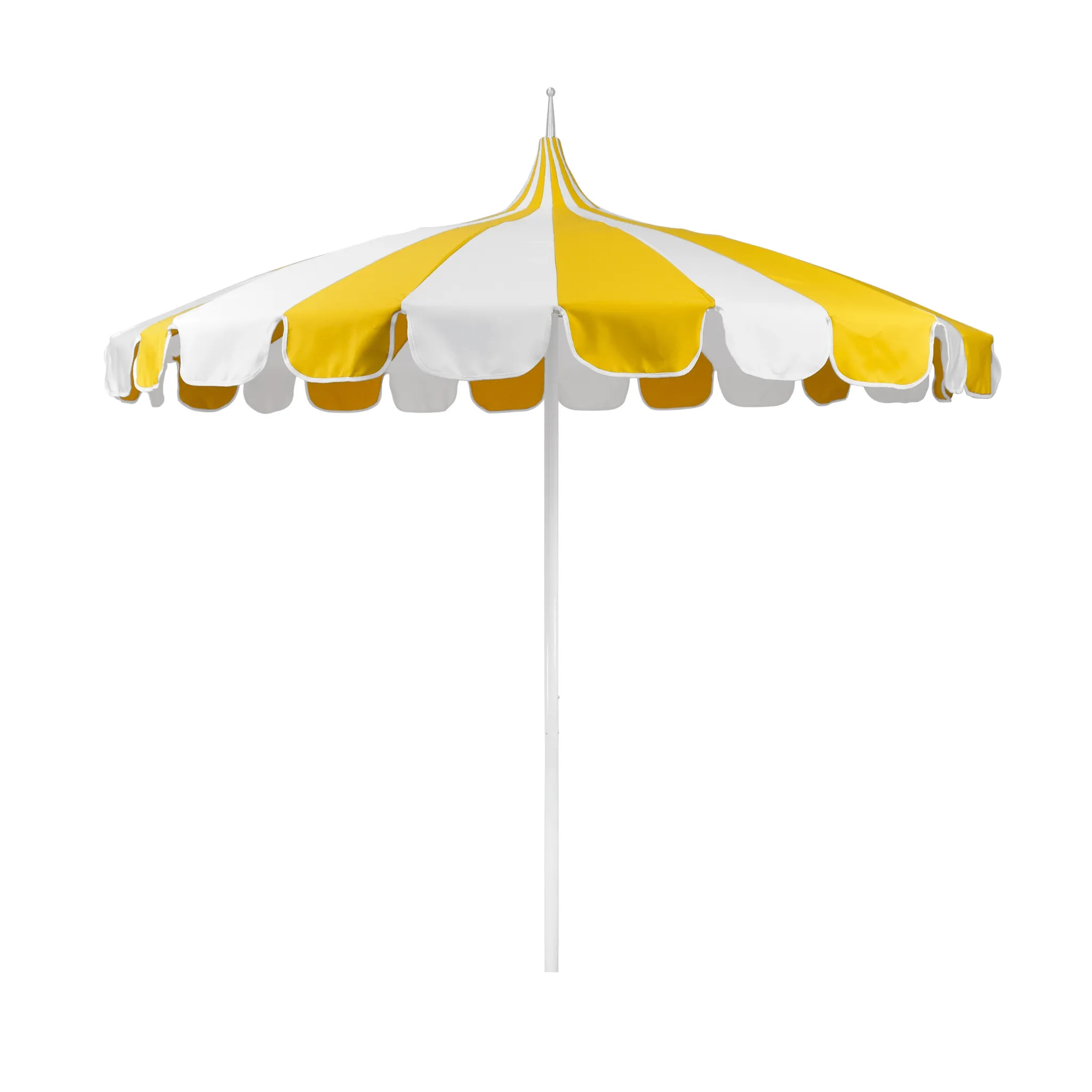 8.5' Pagoda Style Outdoor Umbrella in Sunflower Yellow