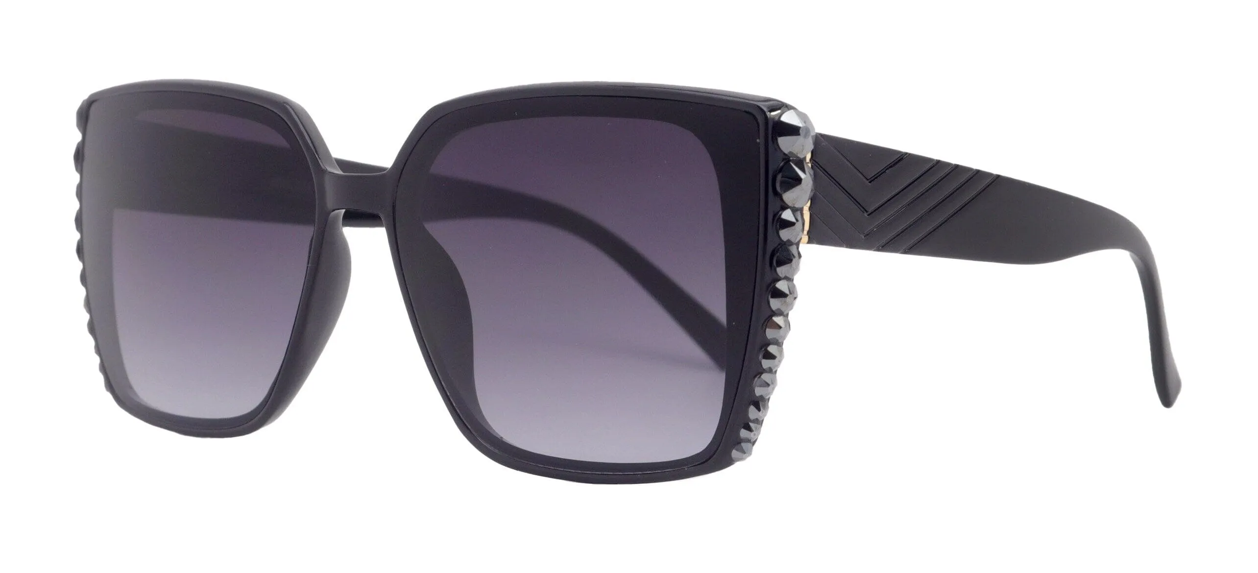 Aurora Bling Women Sunglasses Hematite Genuine European Crystals, 100% UV Protection. NY Fifth Avenue