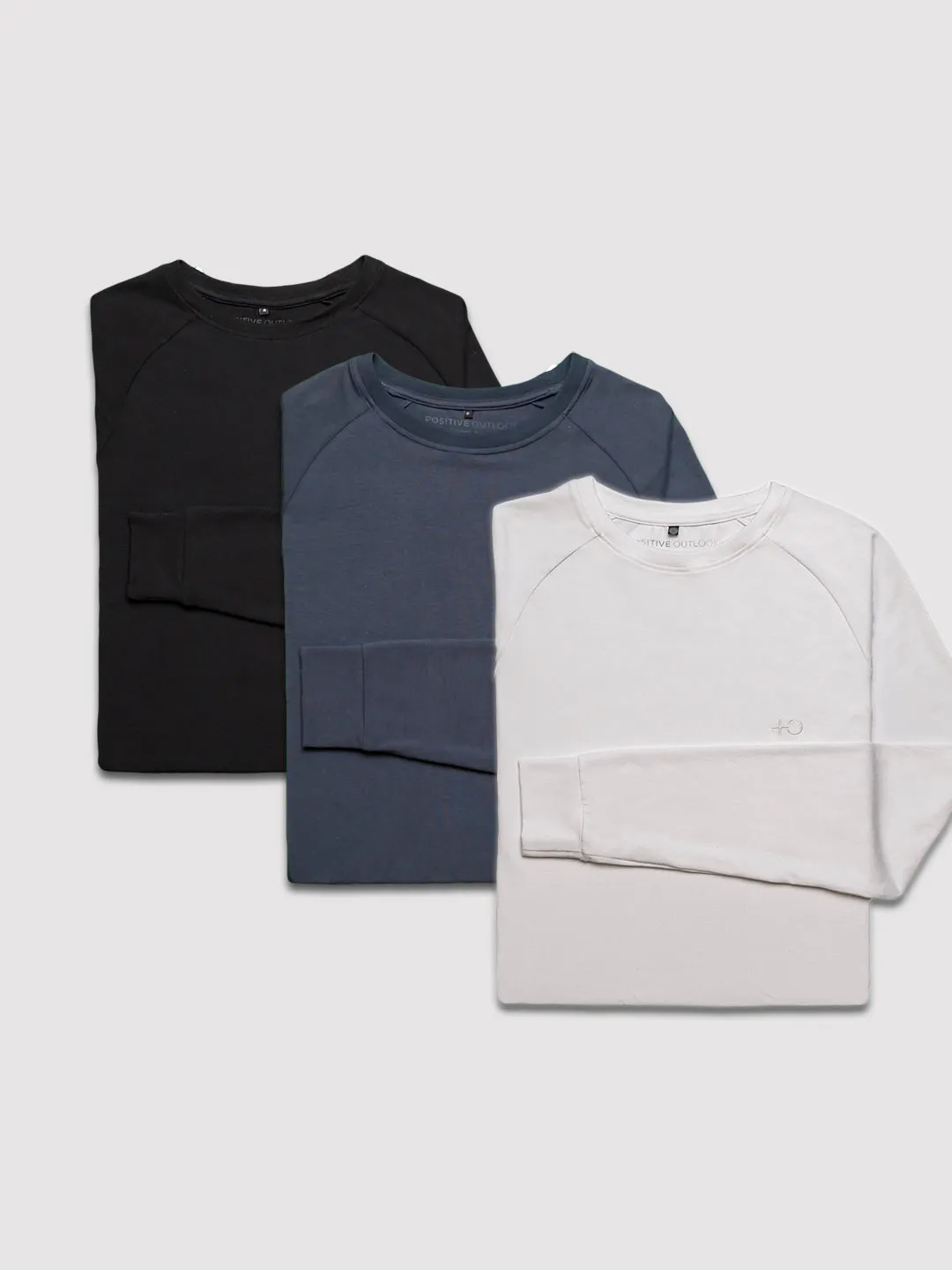 Bamboo Long-Sleeve Crew - 3 Pack