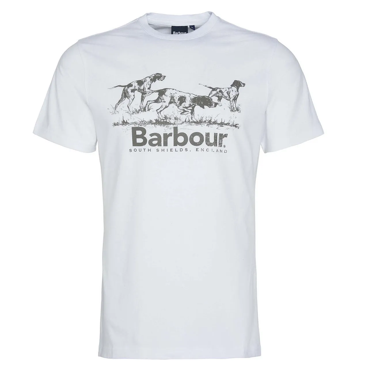 Barbour Field Dog Graphic T-Shirt White