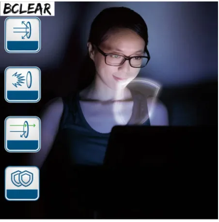 BCLEAR 1.56 Single Vision Refractive Index Myopic Anti-Blue Lenses Color Clear