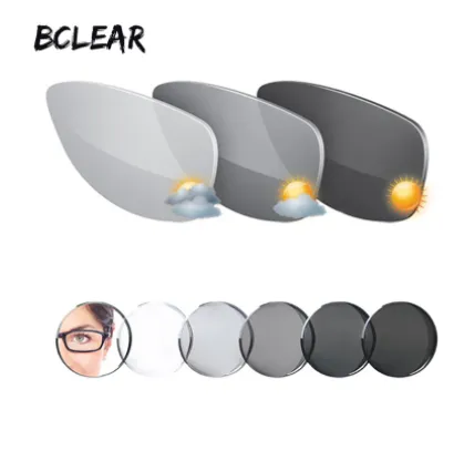 BCLEAR 1.61 Index Aspheric Photochromic Anti-Blue Myopic Lenses Color Gray