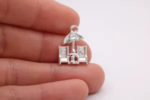 Beach Chairs and Umbrella Charm, 925 Sterling Silver, 616