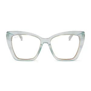 BECKY IV XS - OPALESCENT TURQUOISE   PRESCRIPTION GLASSES