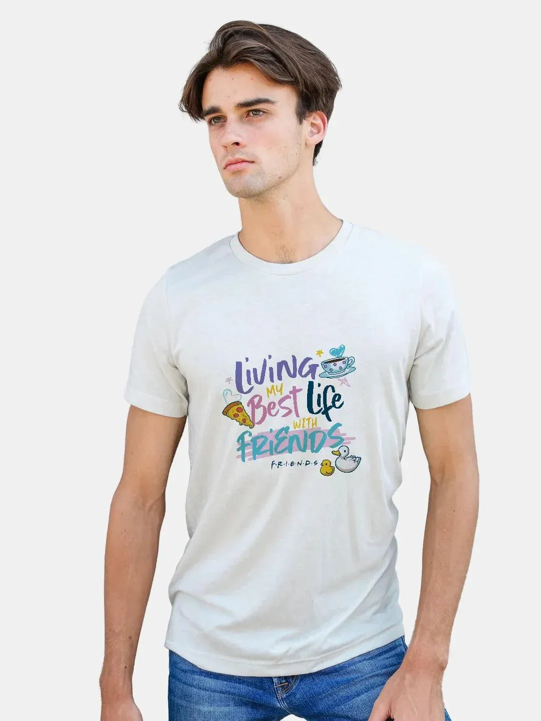 Best Life With Friends Mens Tshirt (Select From Drop Down Menu) (No Cod Allowed On This Product)- Prepaid Orders Only