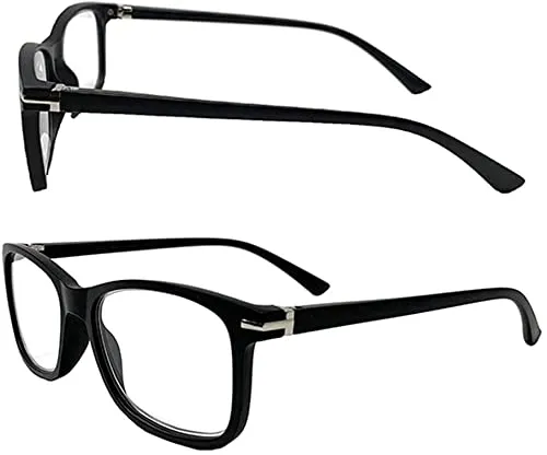 Blue-Light-Blocking-Reading-Glasses-Black-Zero-Magnification-Computer-Glasses