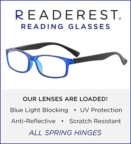 Blue-Light-Blocking-Reading-Glasses-Blue-Black-0-00-Magnification-Computer-Glasses