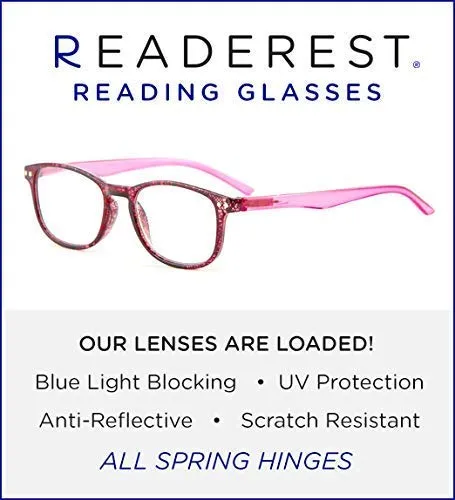 Blue-Light-Blocking-Reading-Glasses-Pink-0-00-Magnification-Computer-Glasses