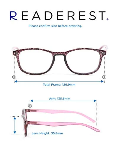 Blue-Light-Blocking-Reading-Glasses-Pink-0-00-Magnification-Computer-Glasses