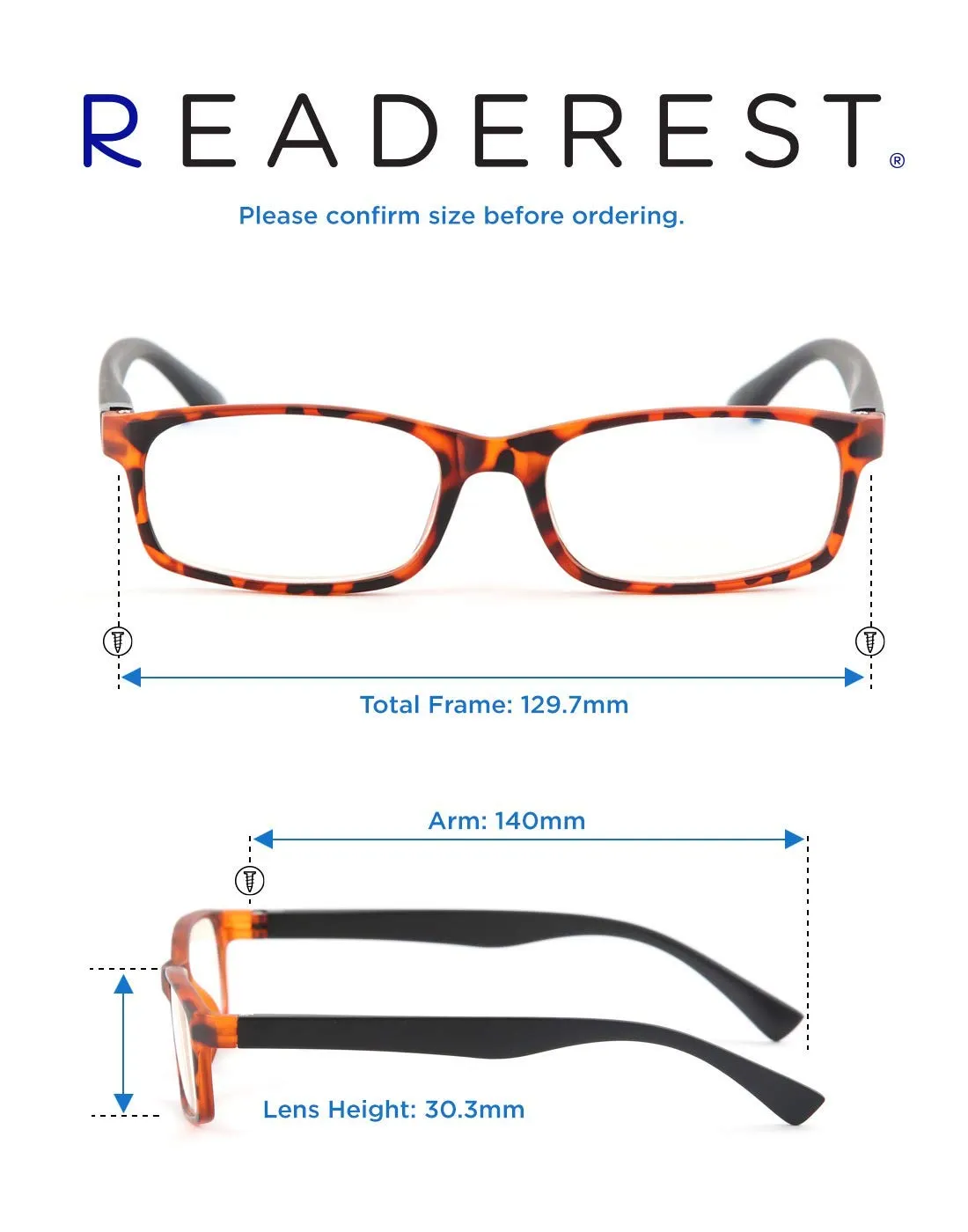 Blue-Light-Blocking-Reading-Glasses-Tortoise-Black-1-50-Magnification-Computer-Glasses