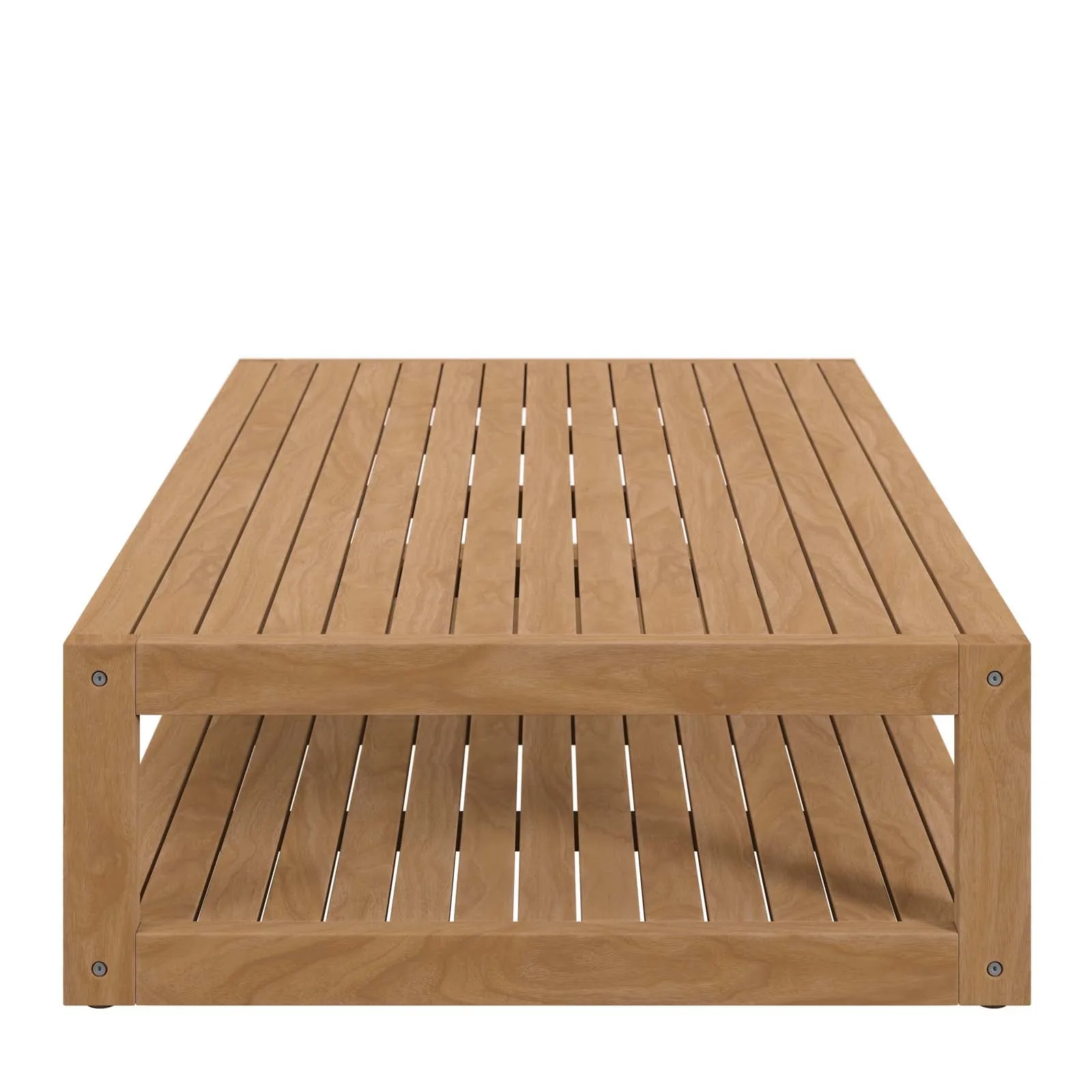 Carlsbad Teak Wood Outdoor Patio Coffee Table Natural EEI-5608-NAT