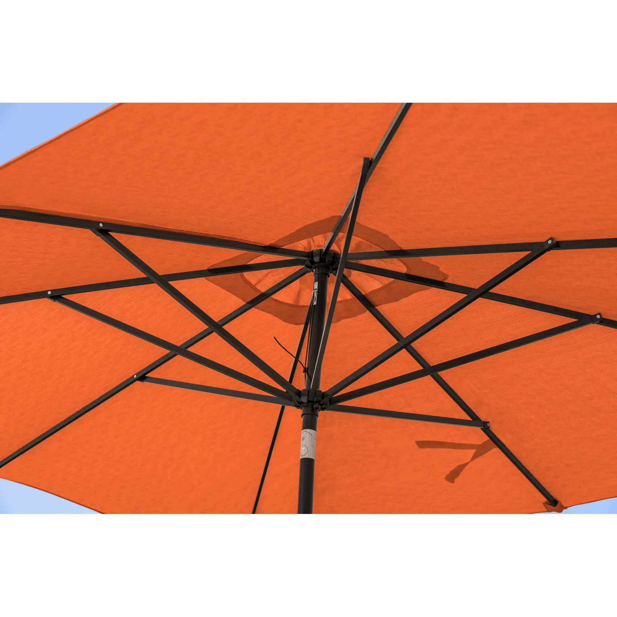 Caspian 8-ft x 10-ft Rectangular Market Umbrella with Olefin Canopy