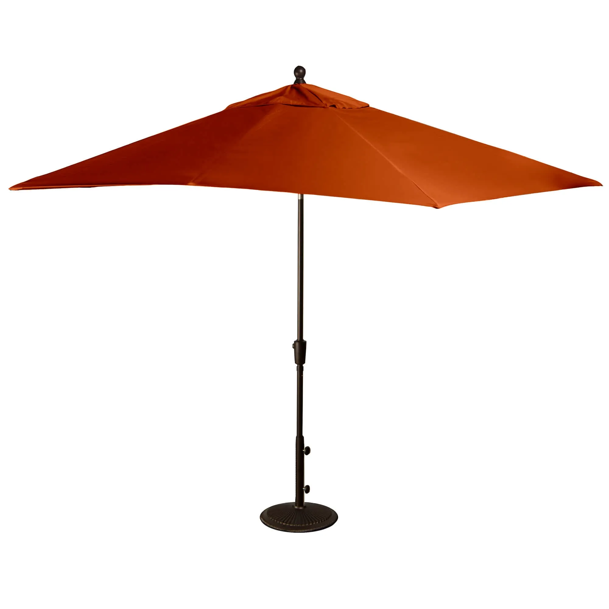 Caspian 8-ft x 10-ft Rectangular Market Umbrella with Olefin Canopy