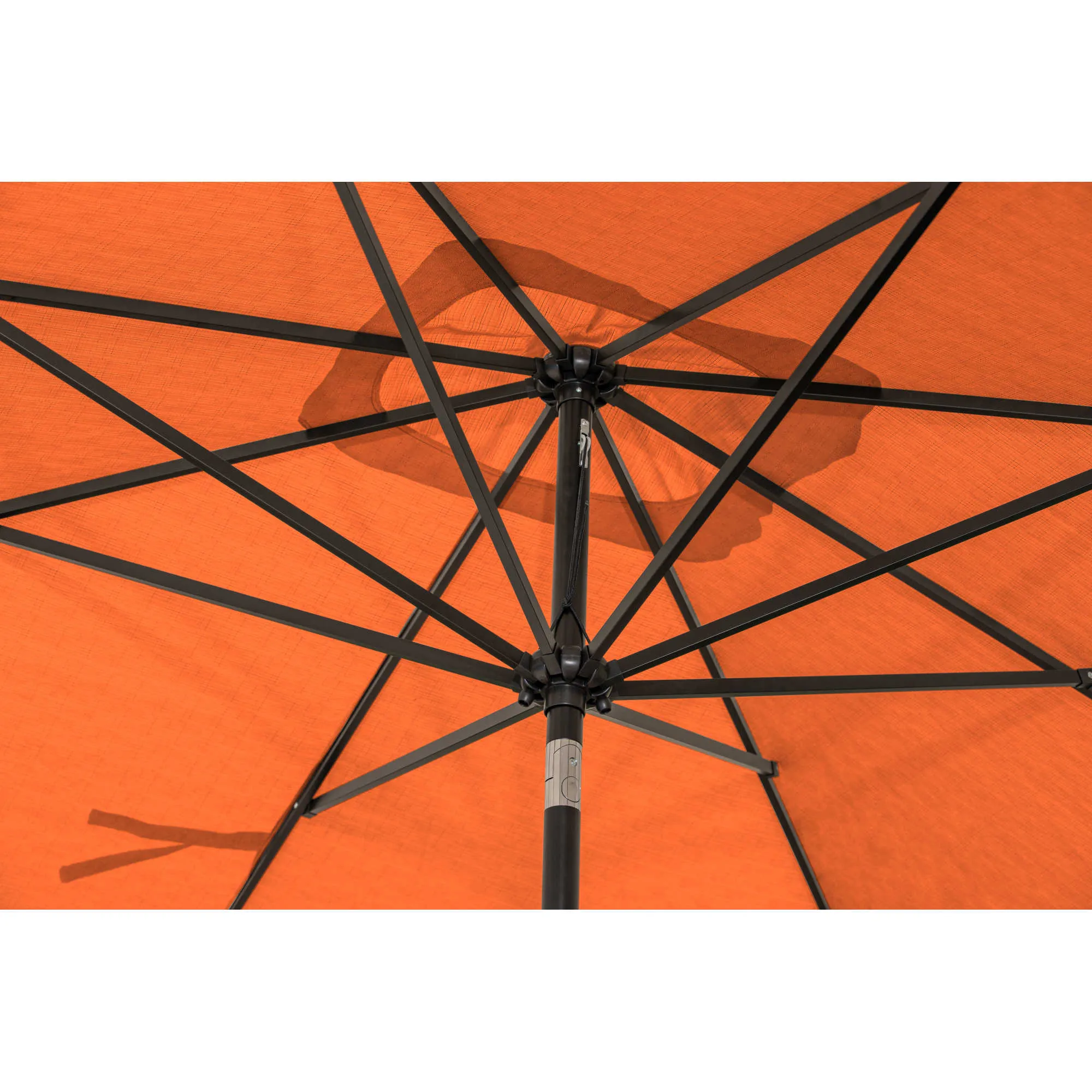 Caspian 8-ft x 10-ft Rectangular Market Umbrella with Olefin Canopy