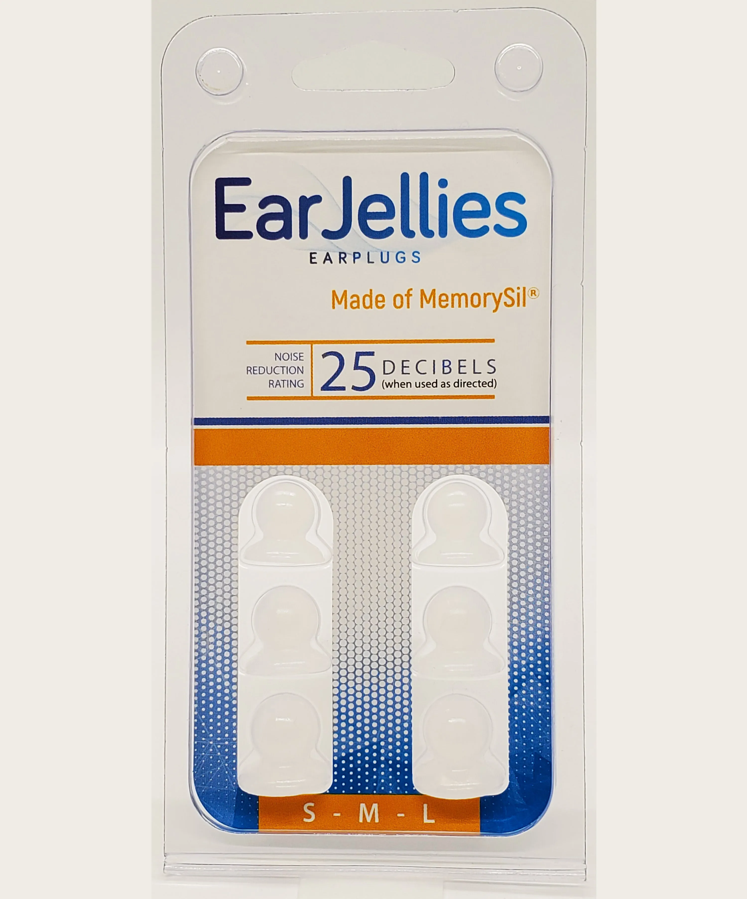 Colorless EarJellies Earplugs - 3 Pairs