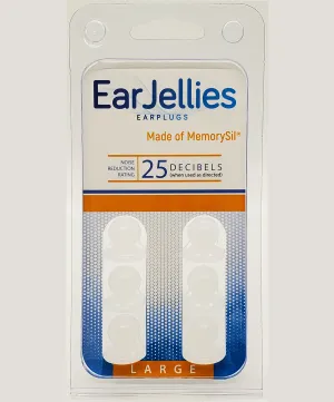 Colorless EarJellies Earplugs - 3 Pairs