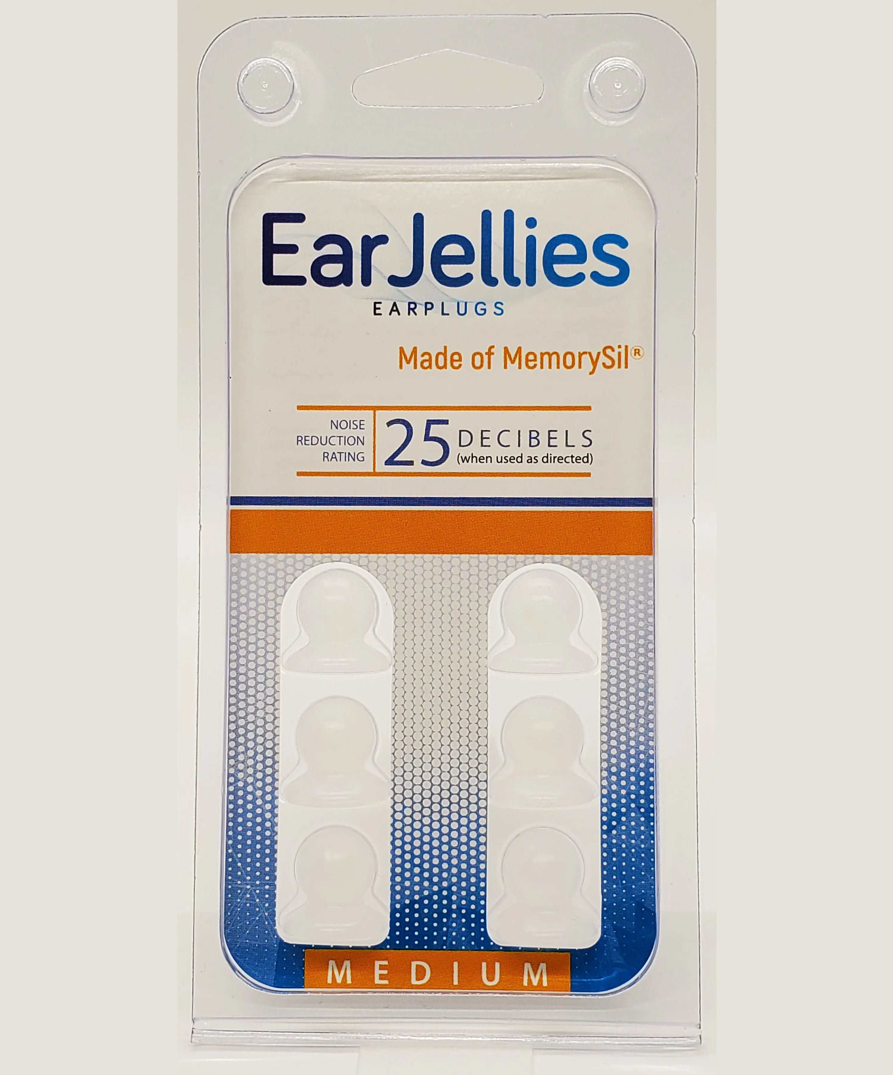 Colorless EarJellies Earplugs - 3 Pairs