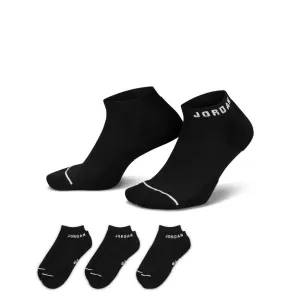 EVERYDAY NO SHOW SOCKS 3 PACK "BLACK"