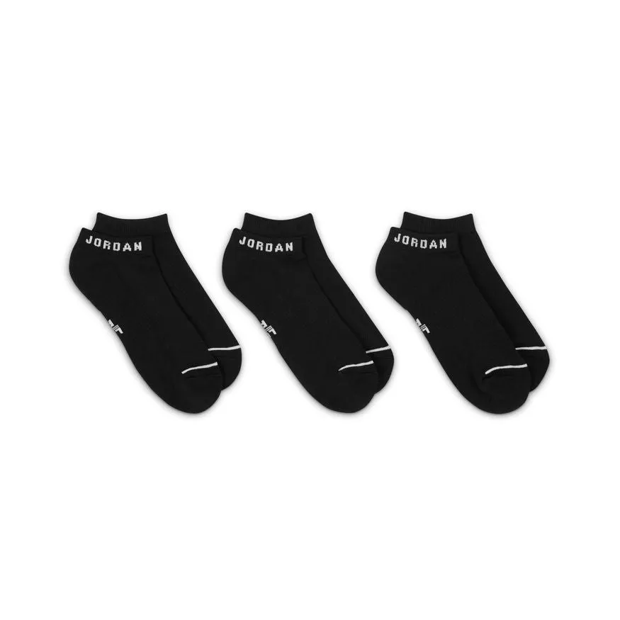 EVERYDAY NO SHOW SOCKS 3 PACK "BLACK"