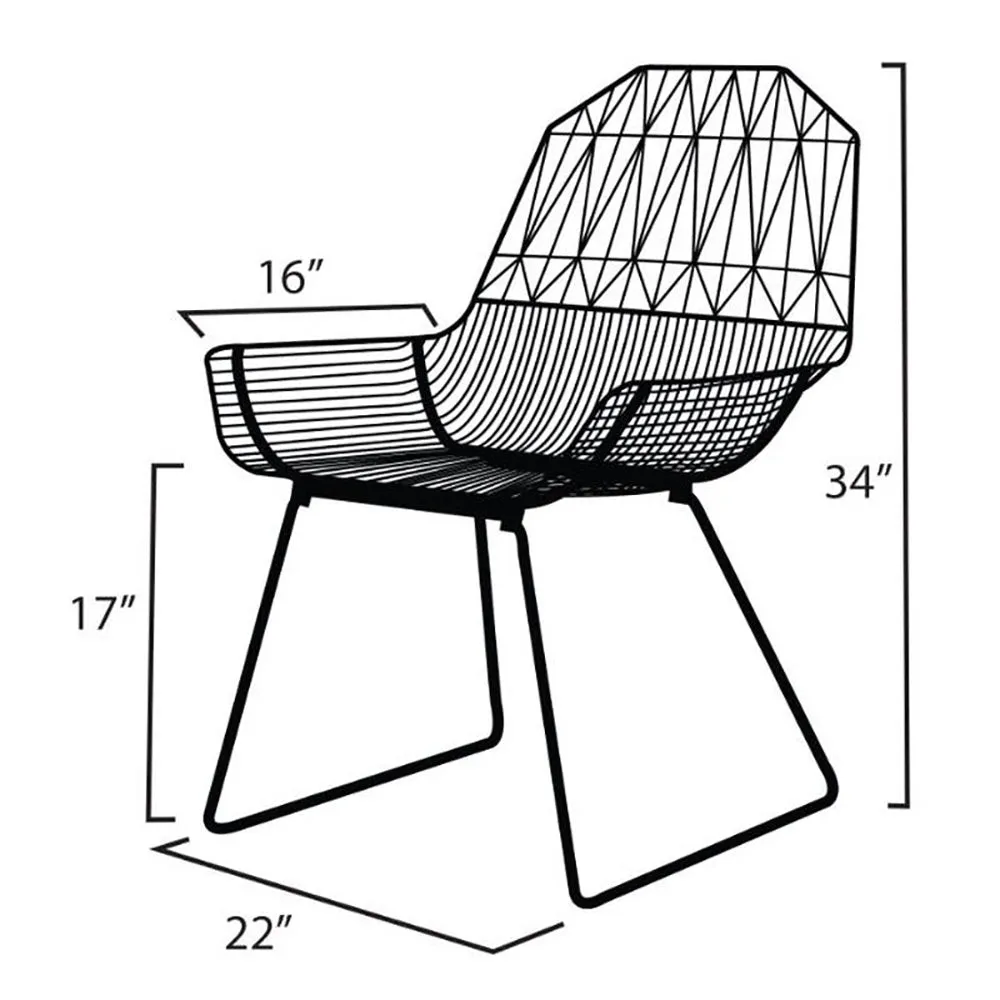 Farmhouse Wire Lounge Chair