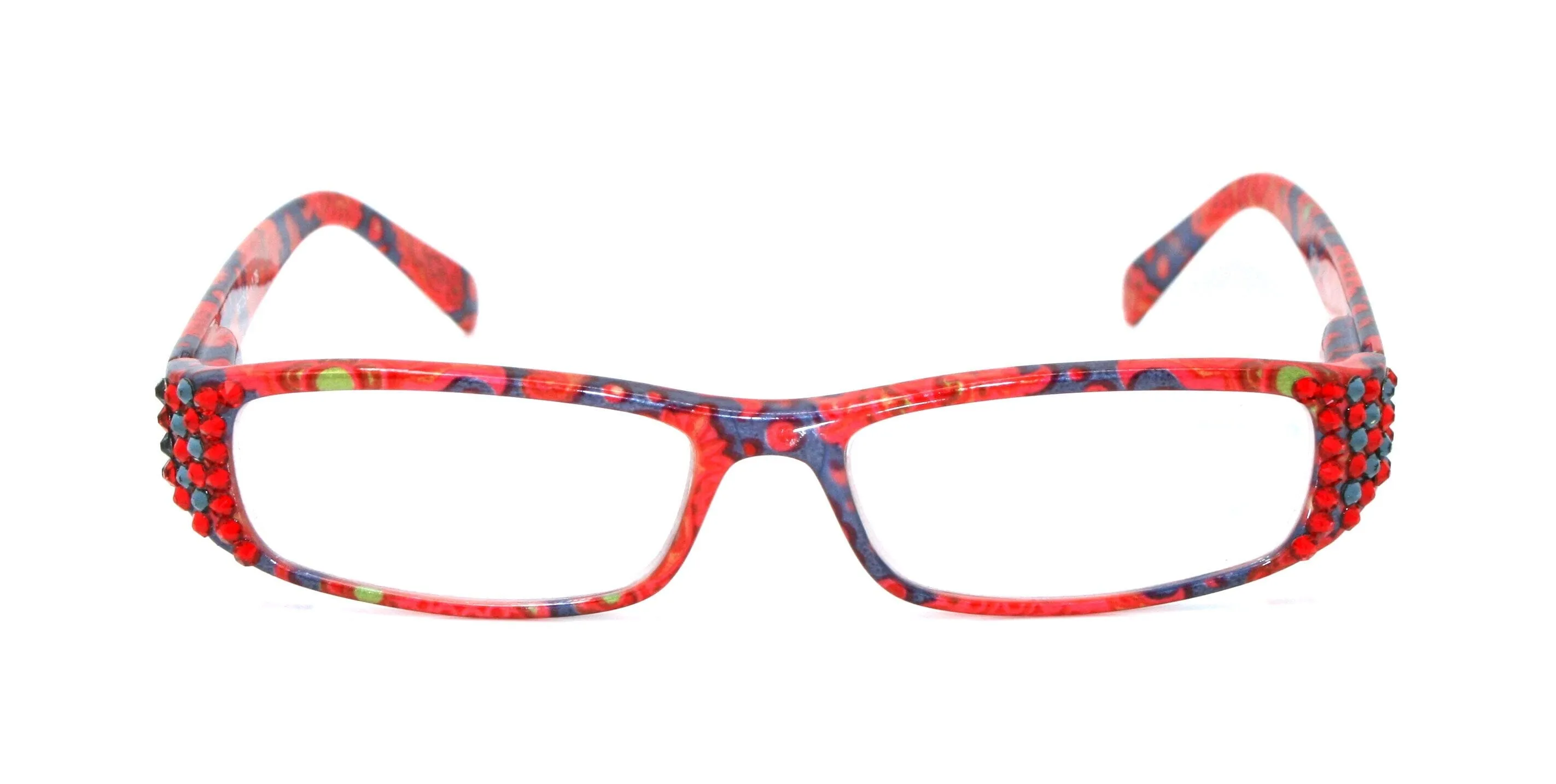 Florence, (Bling) Reading Glasses For Women W (Siam, Montana Blue)   1.25 ..  3 (Red, Blue) paisley, NY Fifth Avenue.