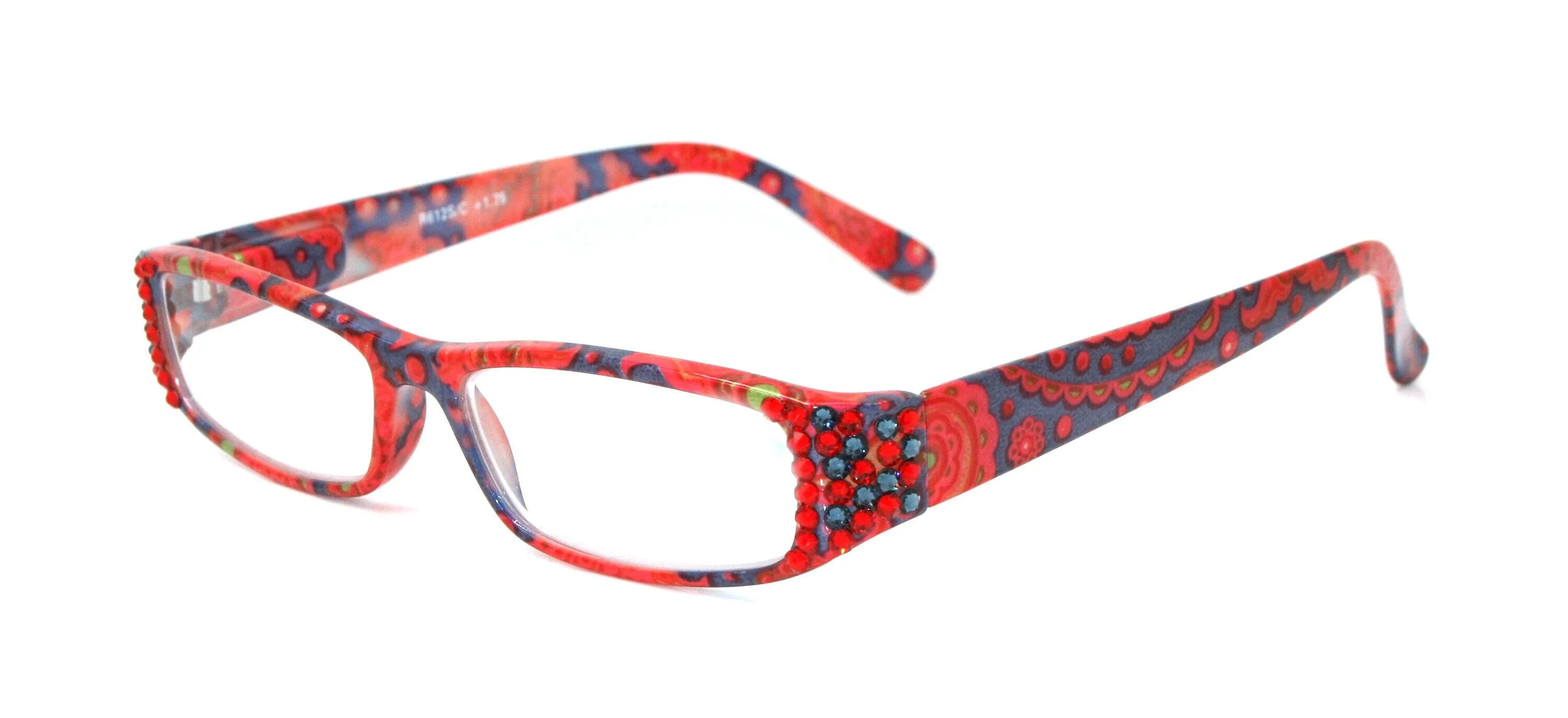 Florence, (Bling) Reading Glasses For Women W (Siam, Montana Blue)   1.25 ..  3 (Red, Blue) paisley, NY Fifth Avenue.