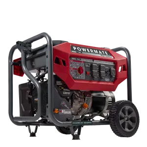 Generac/Powermate PM7500DF 6000W/7500W Recoil Start Dual Fuel Portable Generator with CO-Sense New