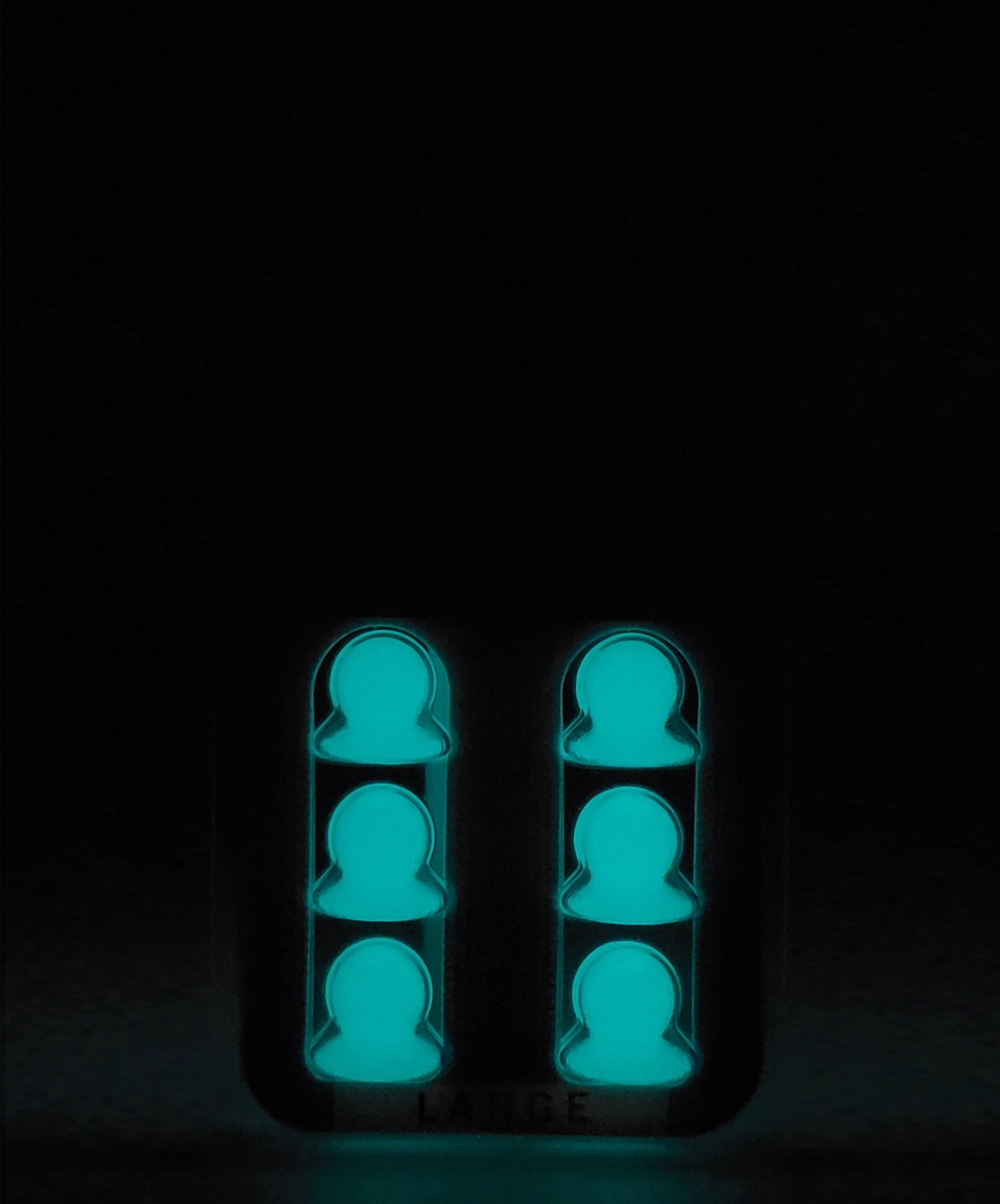 Glow-In-The-Dark EarJellies Earplugs - 3 Pairs