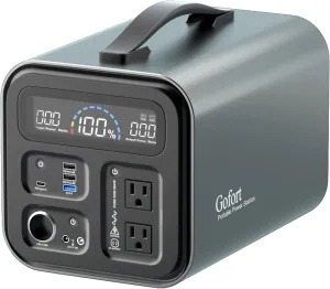 Gofort Portable Power Station Peak 2000W for Outdoor RV Camping CPAP Home Emergency