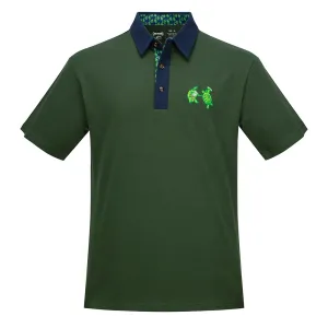 Grateful Dead |  Pique Polo | Green with Turtles