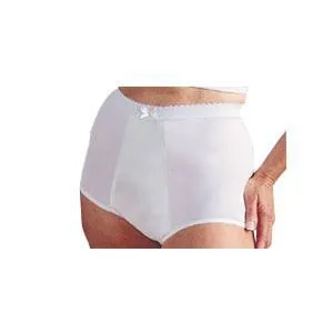 Health Dri Fancies Heavy Nylon Panty Size 6, White 26" - 28"