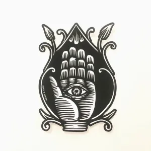 Horse & Hare Hamsa Sticker