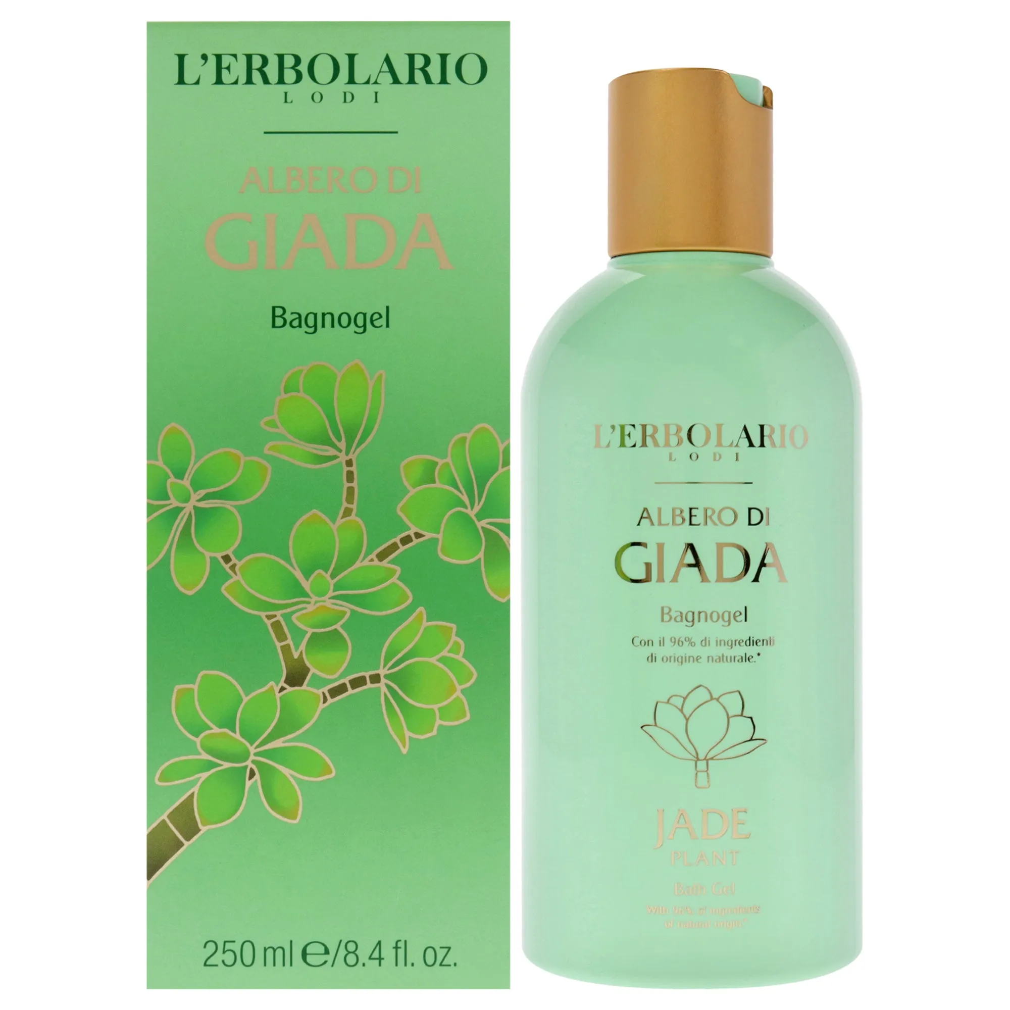 Jade Plant Bath Gel by LErbolario for Unisex - 8.4 oz Shower Gel