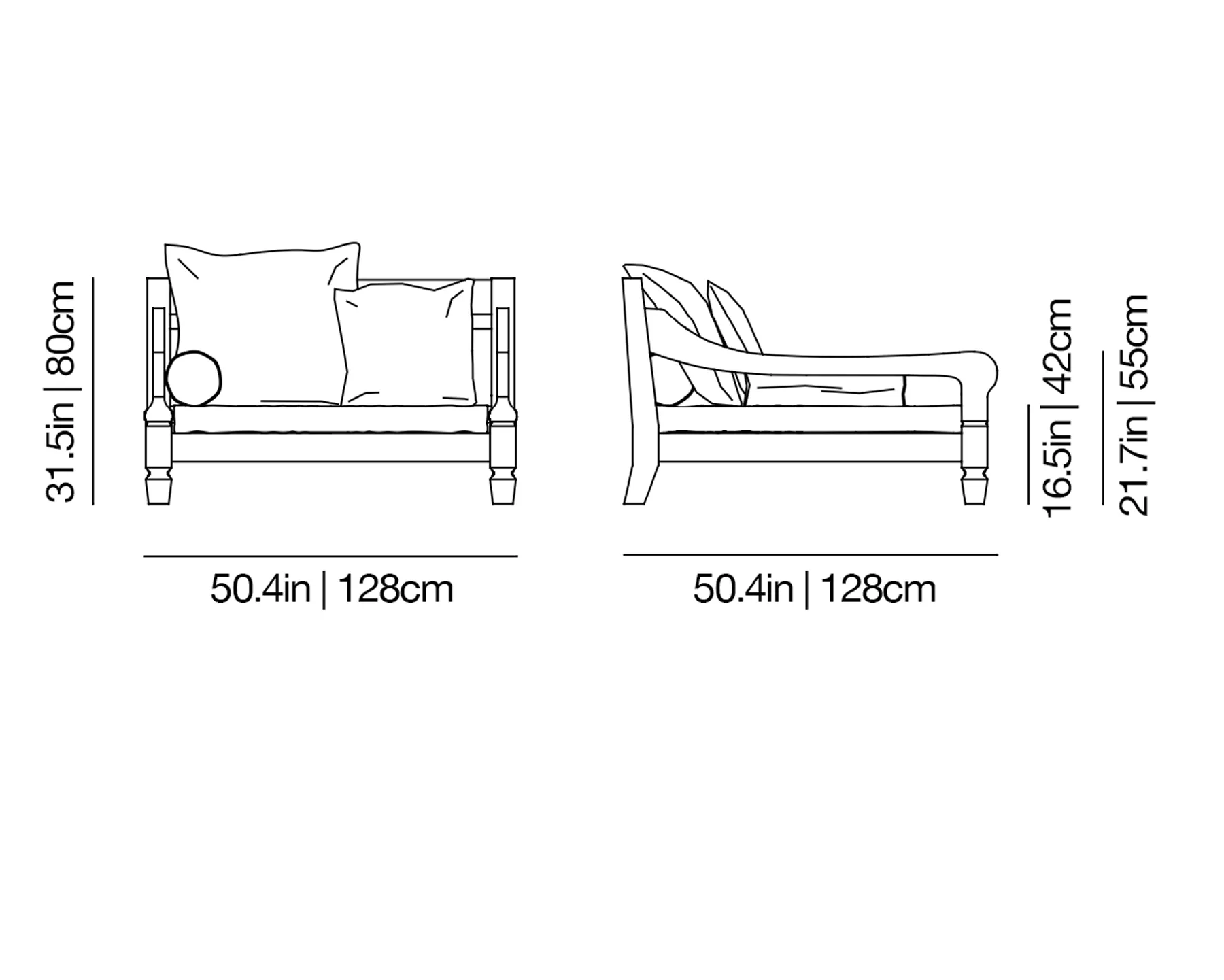 Jeko 01 Outdoor Loveseat