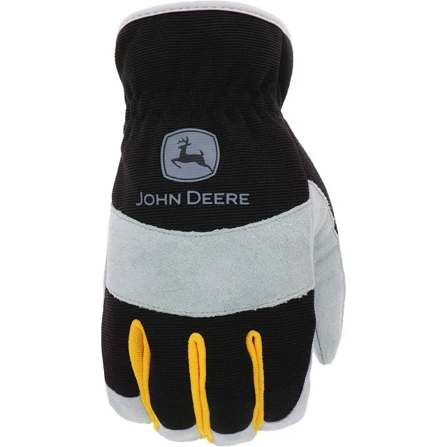 John Deere Split Leather Palm Work Gloves