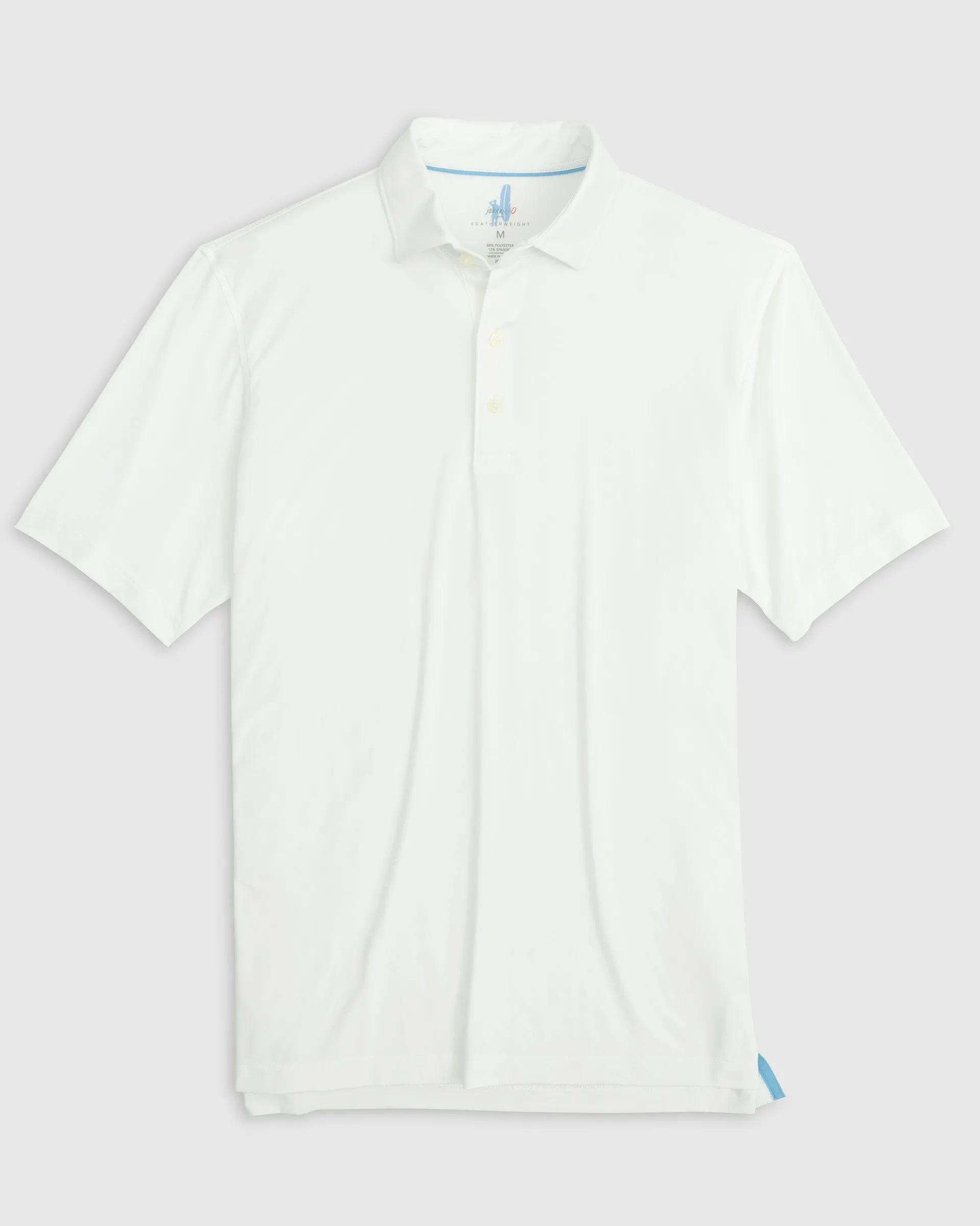 Johnnie-O Men's Huron Heathered Custom Polos, White