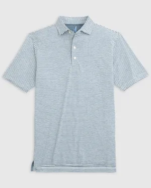 Johnnie-O Seymour Striped Polo Lake