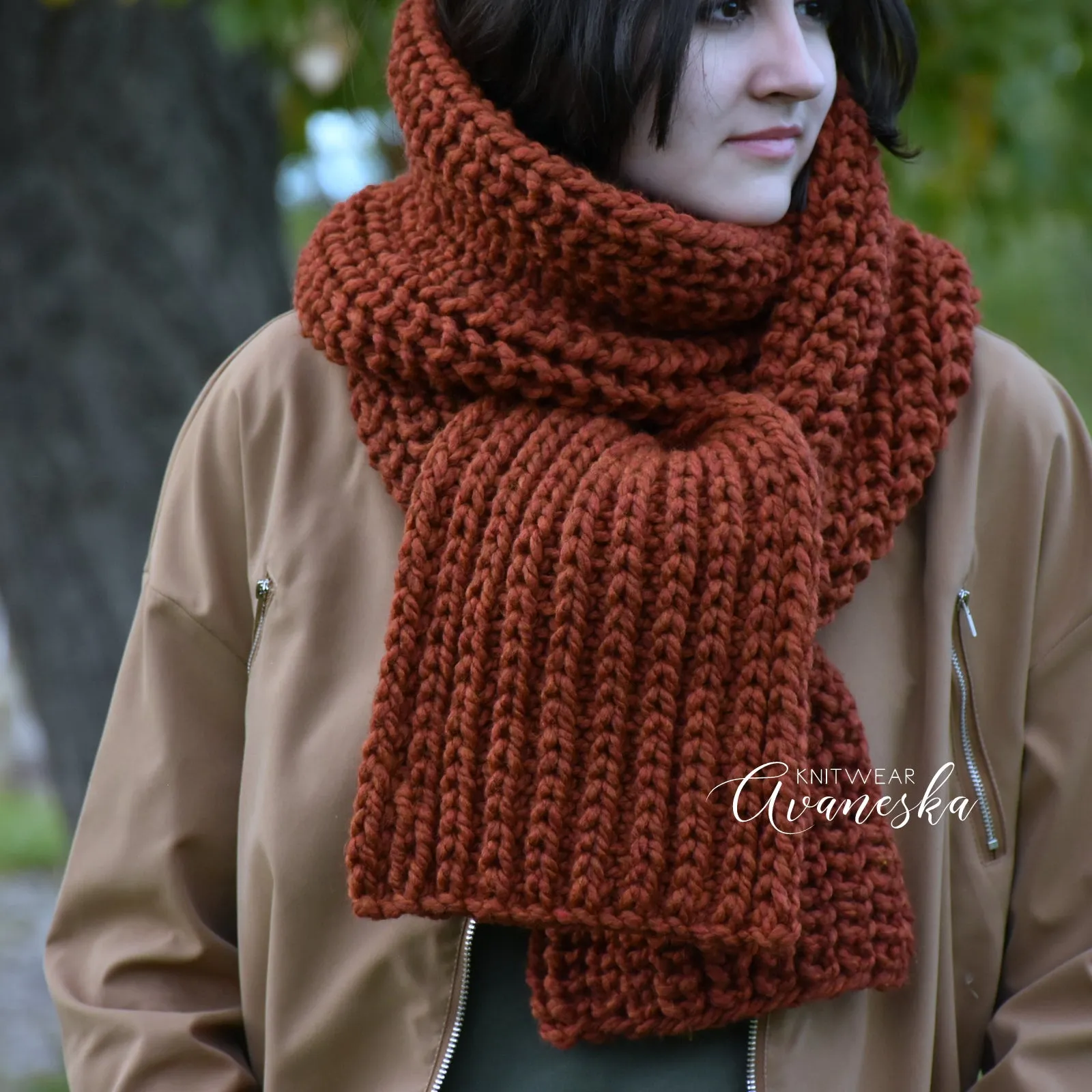 Knit Long Scarf | THE NOTINGHAM