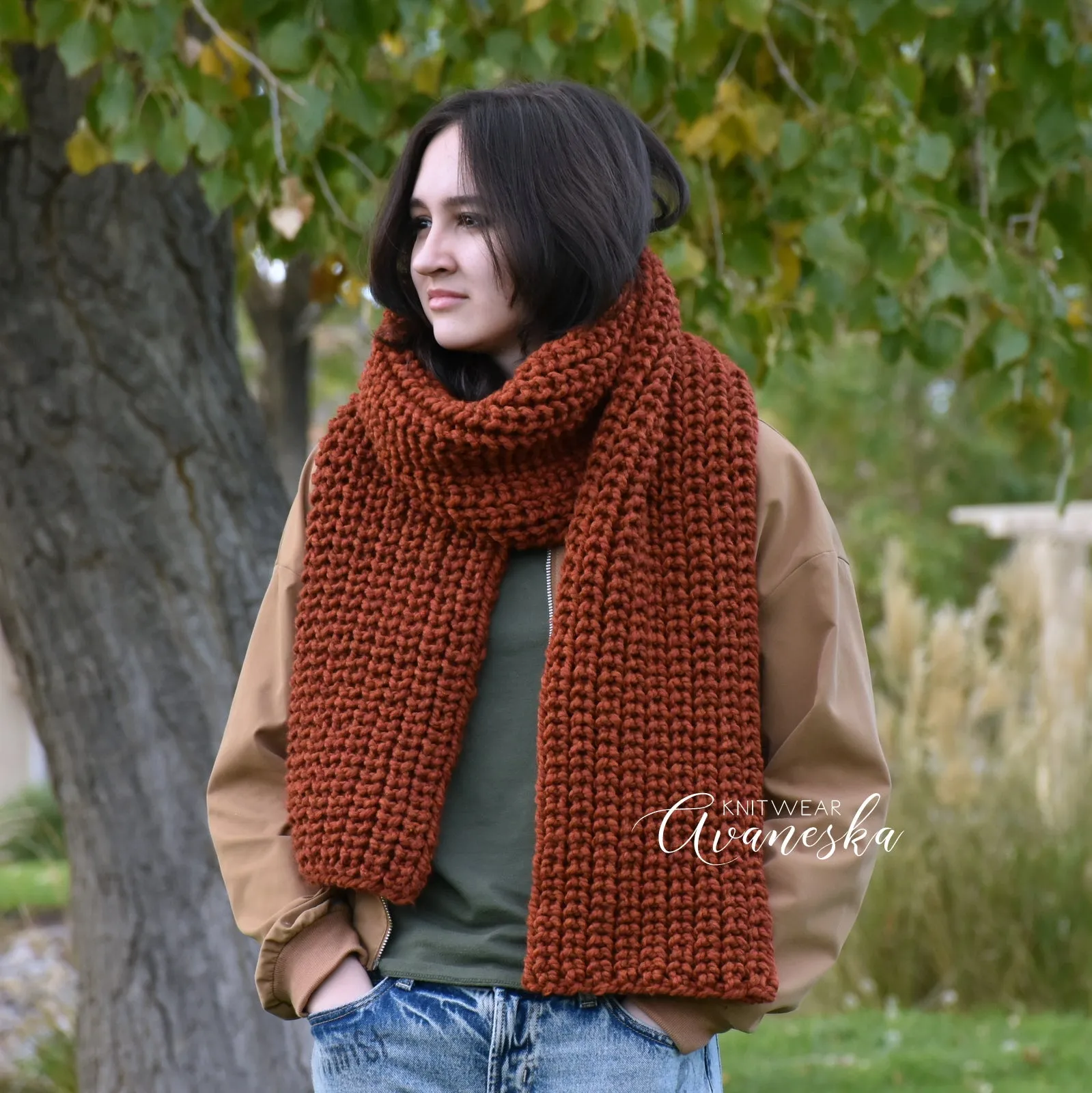 Knit Long Scarf | THE NOTINGHAM