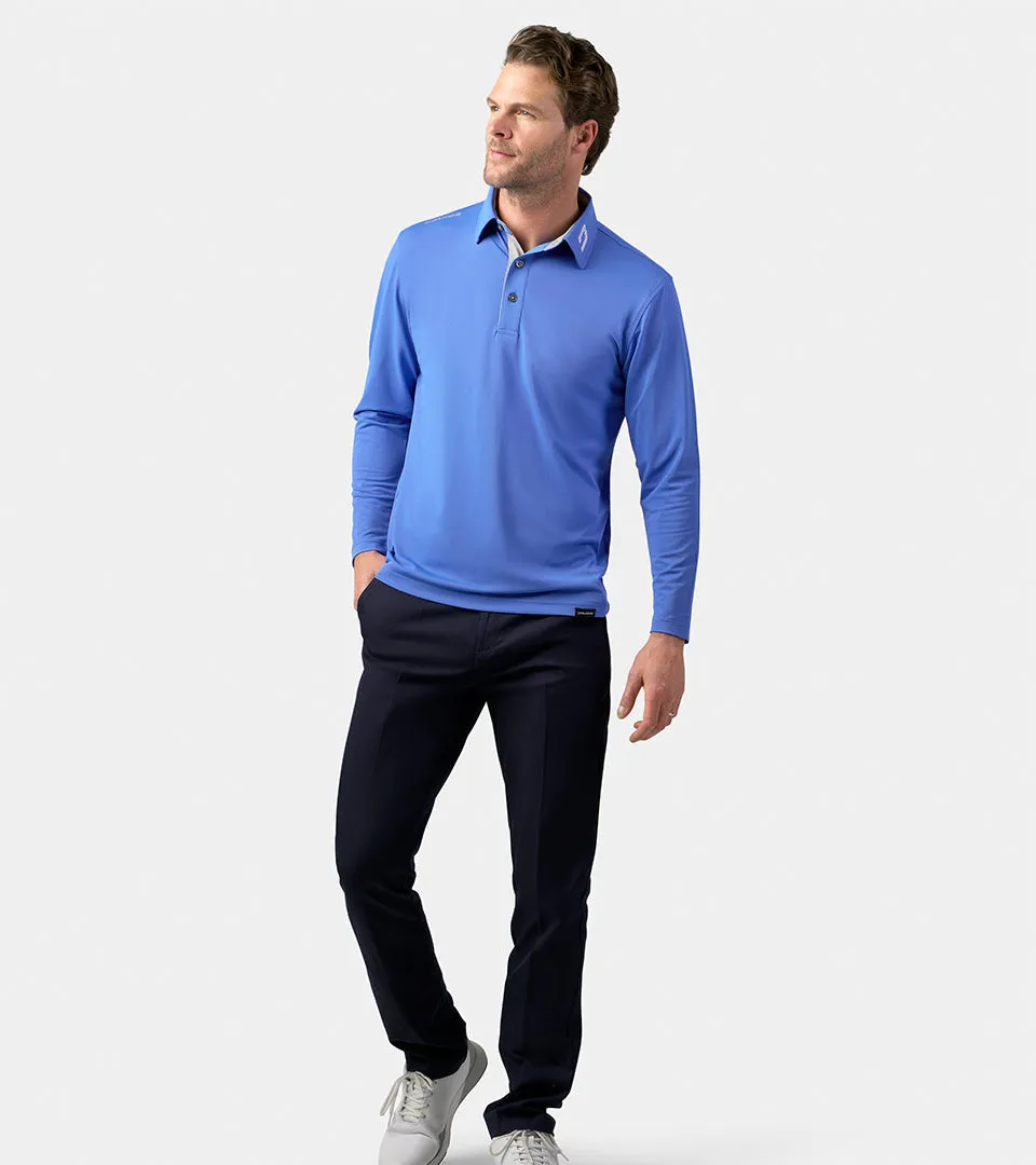 LONG SLEEVE TOUR POLO BLUE