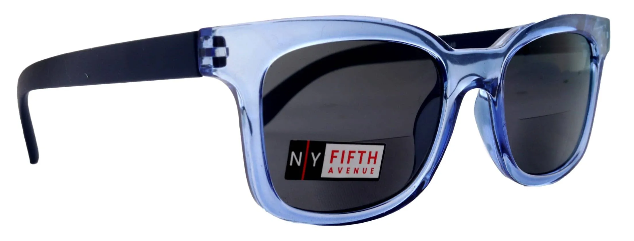 Mars, High-End Line Bifocal (Clear On Top) Reading Sunglasses Unixes OR Non-Bifocal Readers Sunglasses (Transparent Blue ) NY Fifth Avenue