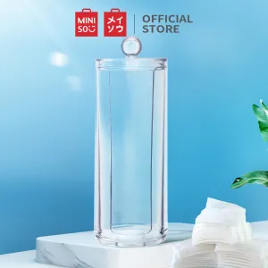 MINISO Cotton Pads Dispenser, Transparent