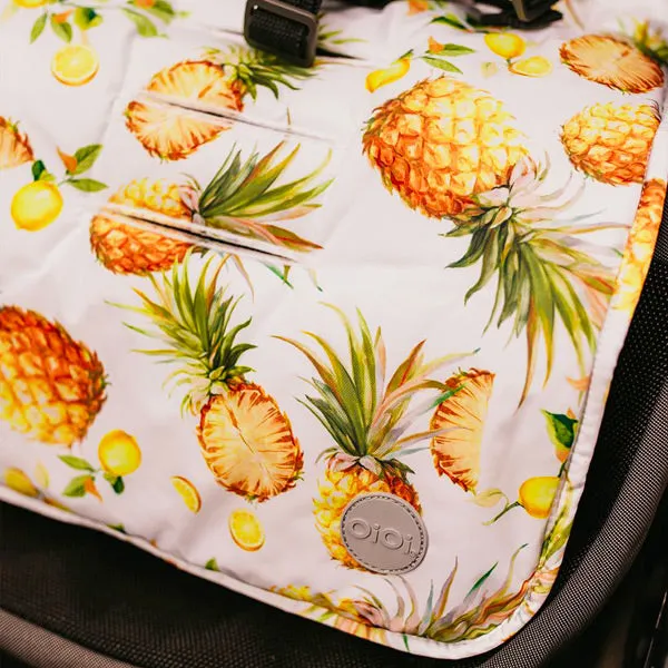 OiOi Reversible Pram Liner - Pineapple