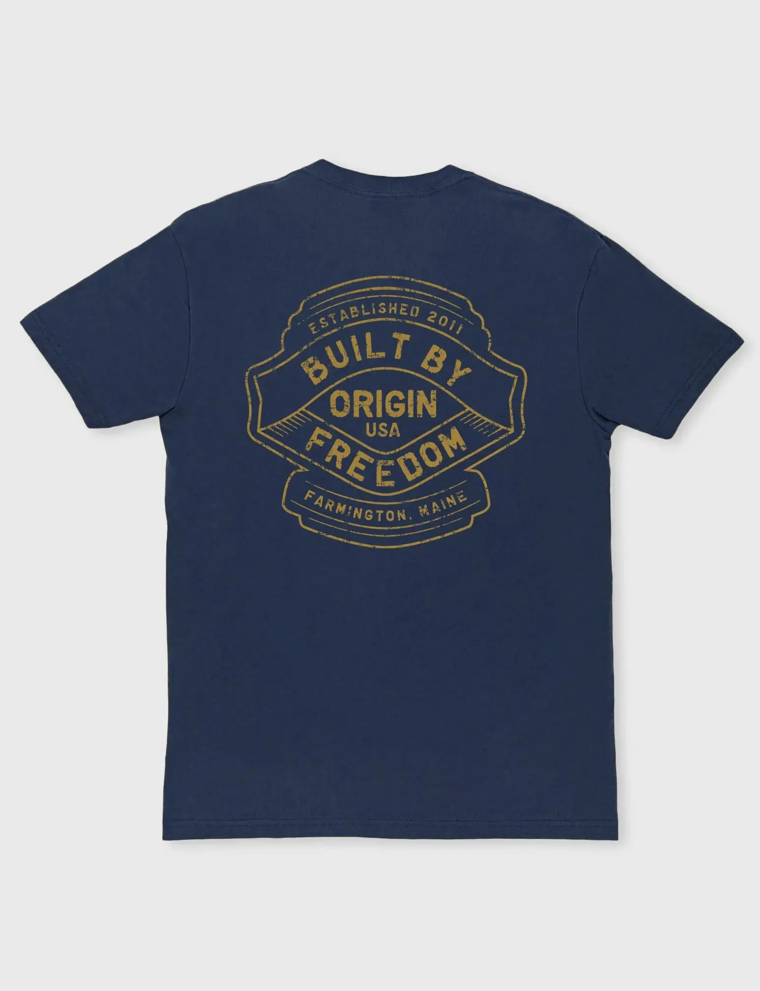 ORIGIN™ CORE T-SHIRT - BUILT BY FREEDOM SHIELD GRAPHIC