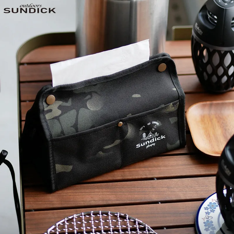 Outdoor Camping Portable Tissue Bag Travel Tissue Storage Bag Tactical Vehicle Camouflage Bag