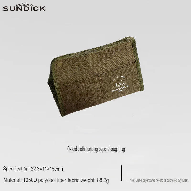 Outdoor Camping Portable Tissue Bag Travel Tissue Storage Bag Tactical Vehicle Camouflage Bag